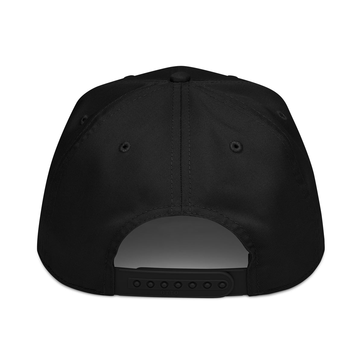 Casquette Baseball Guinée Équatoriale +240, vue de dos, coloris noir uni