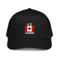 Casquette baseball noire Canada +1 avec drapeau canadien floqué effet éclaboussure de peinture - Indicatif Fier