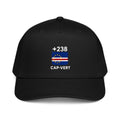 Casquette Baseball Cap-Vert +238 vue de face, drapeau et indicatif brodés