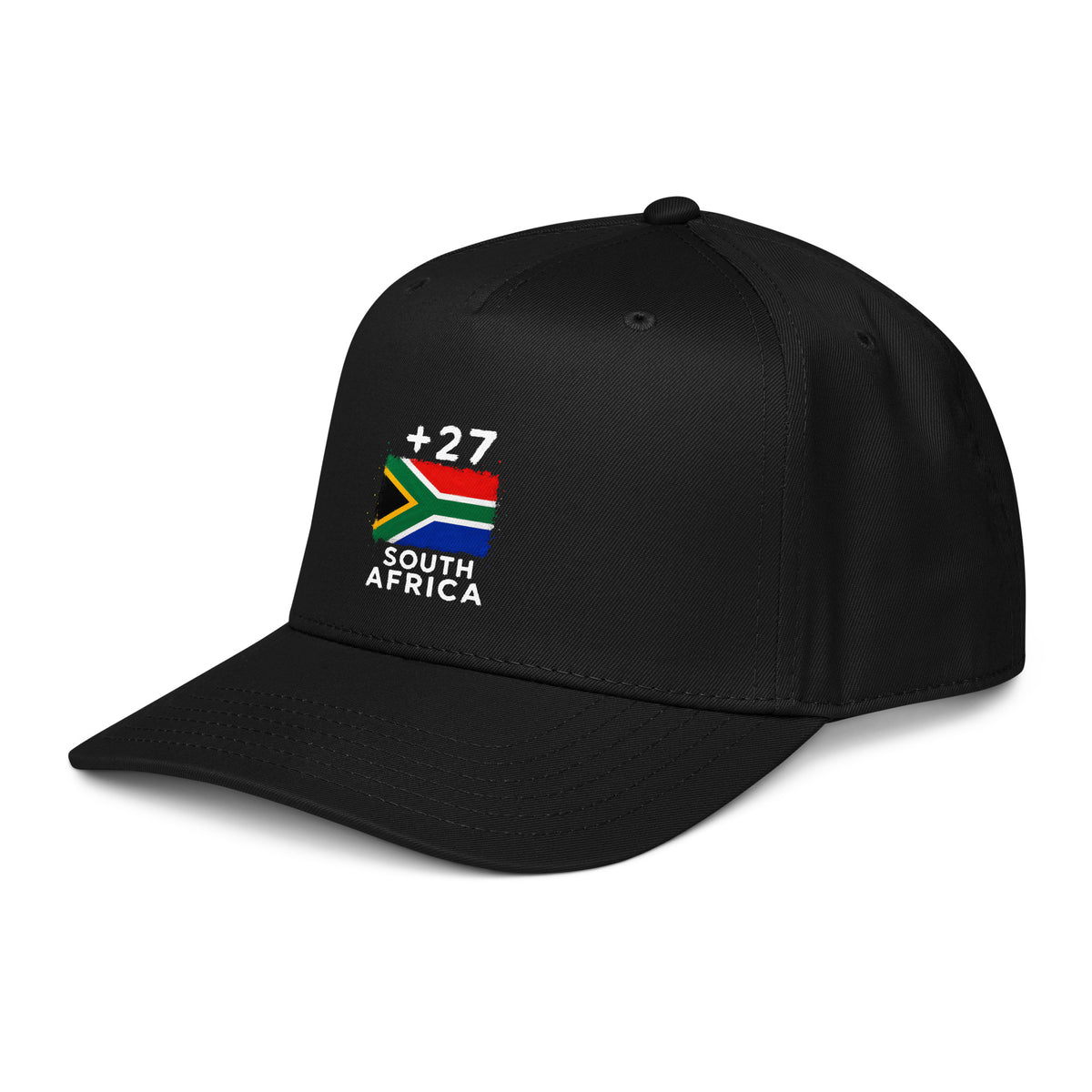 Casquette Baseball Afrique du Sud +27 noire - vue de profil gauche