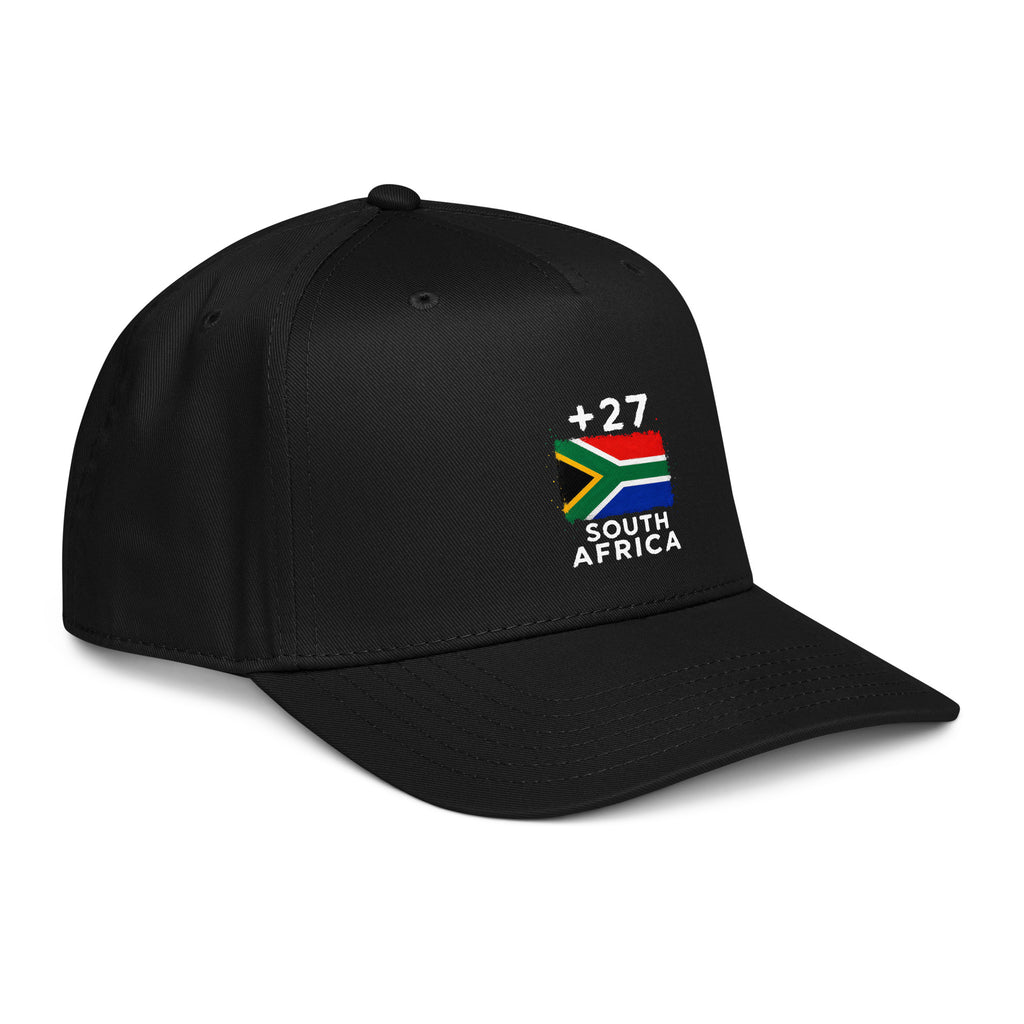 Casquette Baseball Afrique du Sud +27 noire - vue de profil droit
