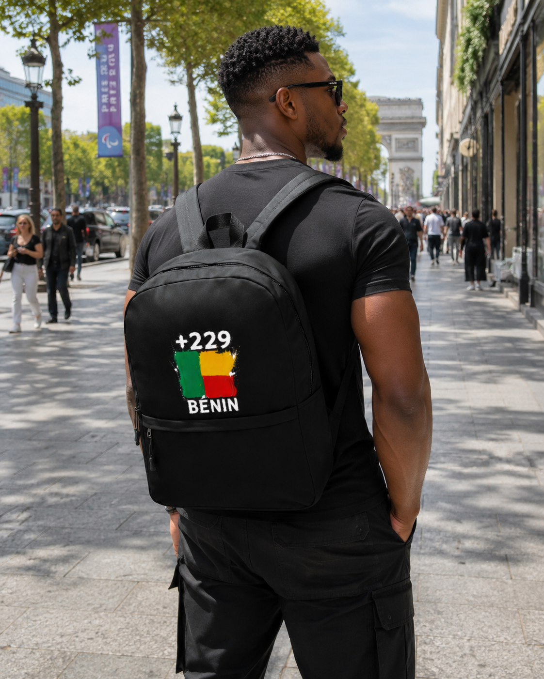 Sac à Dos Bénin +229 - Noir