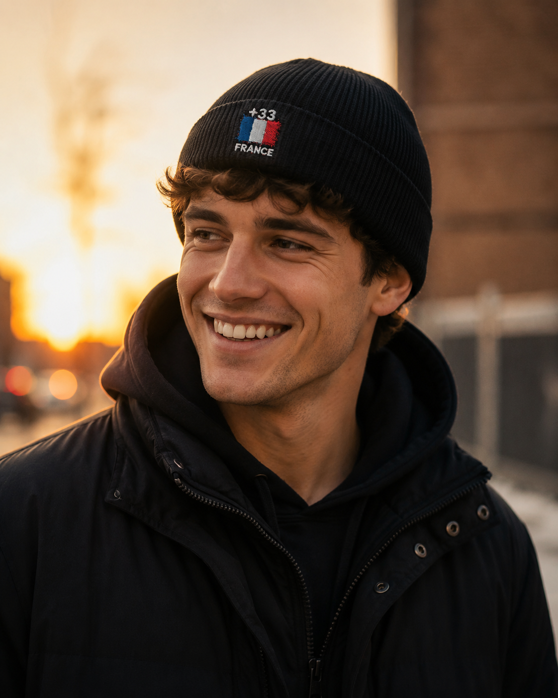 Bonnet France +33 - Noir