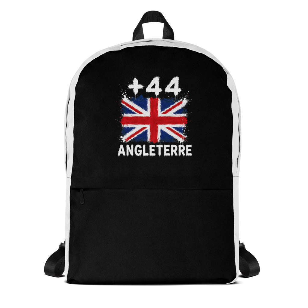Sac à Dos Angleterre +44 bicolore vue de face, design drapeau anglais