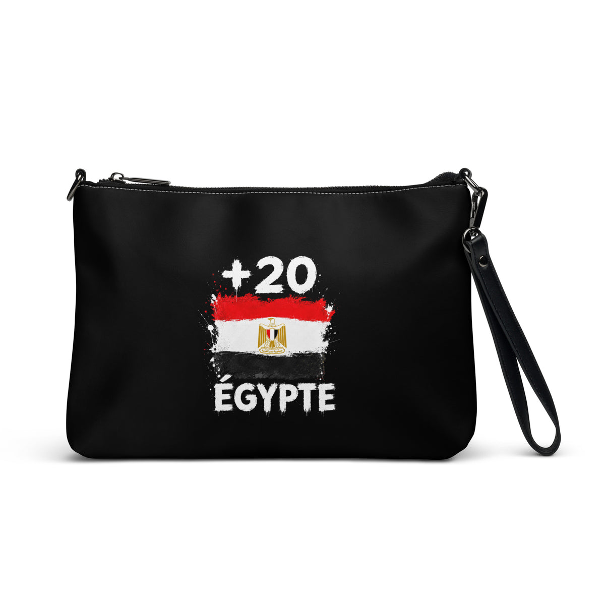 Sac à Main Égypte +20 vue de face, design drapeau égyptien