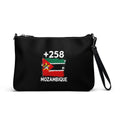 Sac à Main Mozambique +258 vue de face, design drapeau mozambicain