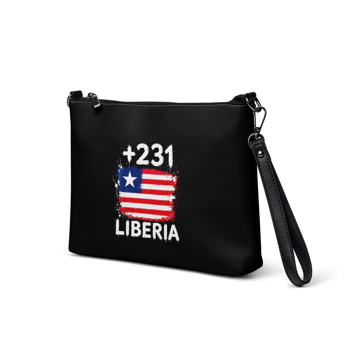 Sac à Main Liberia +231 noir - vue trois quarts