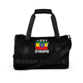 Sac de Sport Éthiopie +251 vue de face, design drapeau éthiopien