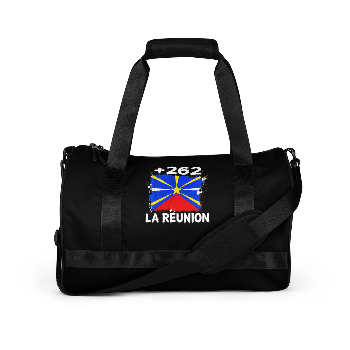 Sac de Sport La Réunion +262 vue de face, design drapeau réunionnais