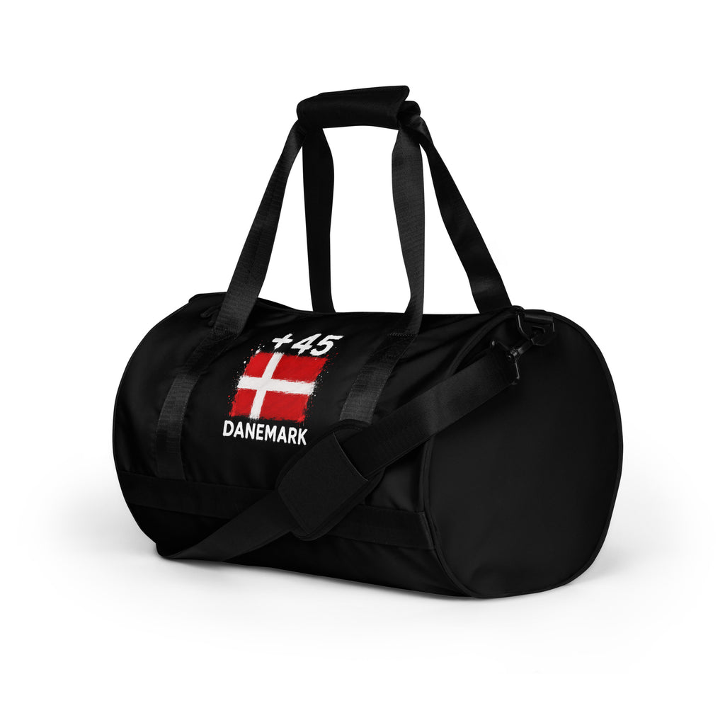 Sac de Sport Danemark +45 noir - vue de profil gauche