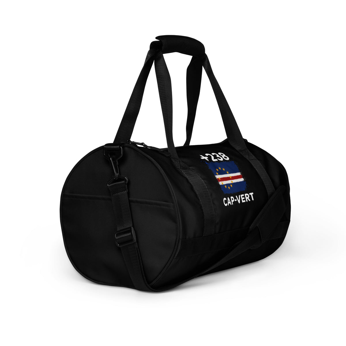 Sac de Sport Cap-Vert +238 vue de profil, sangle réglable et fermeture éclair