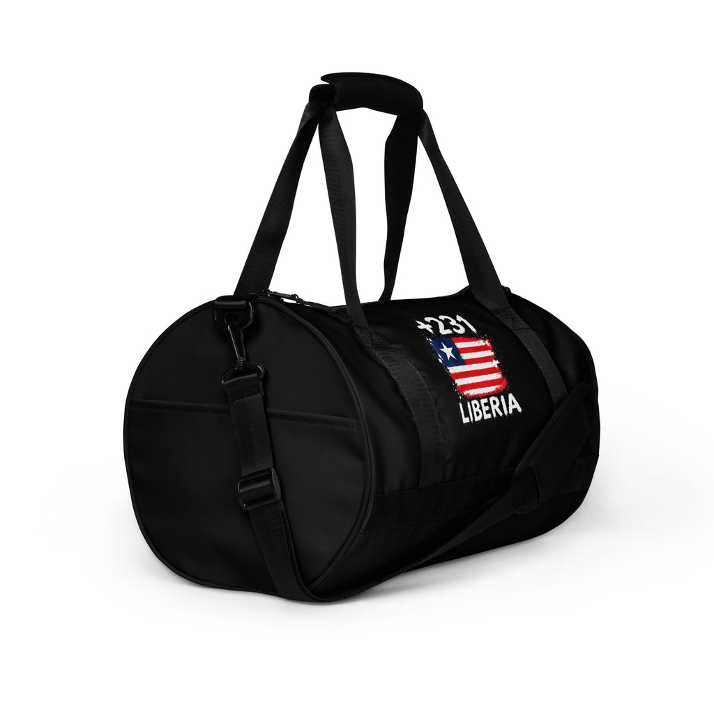 Sac de Sport Liberia +231 noir - vue trois quarts droite