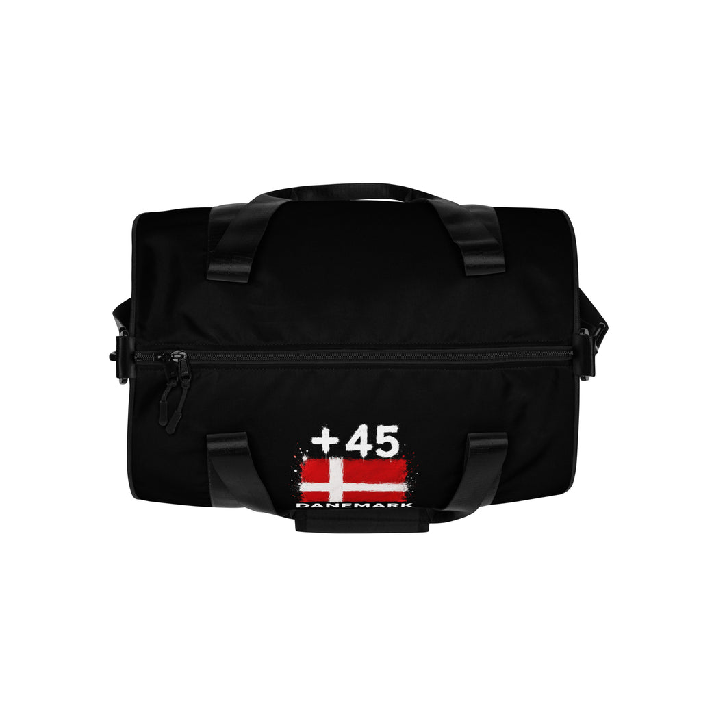 Sac de Sport Danemark +45 noir - vue de dessus
