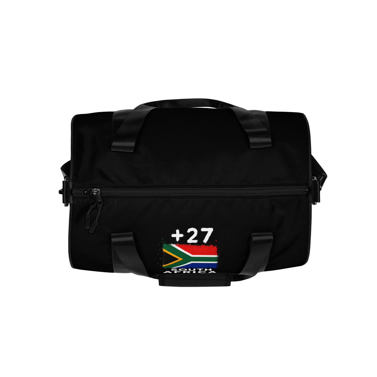 Sac de sport Afrique du Sud +27 noir, vue de dessus