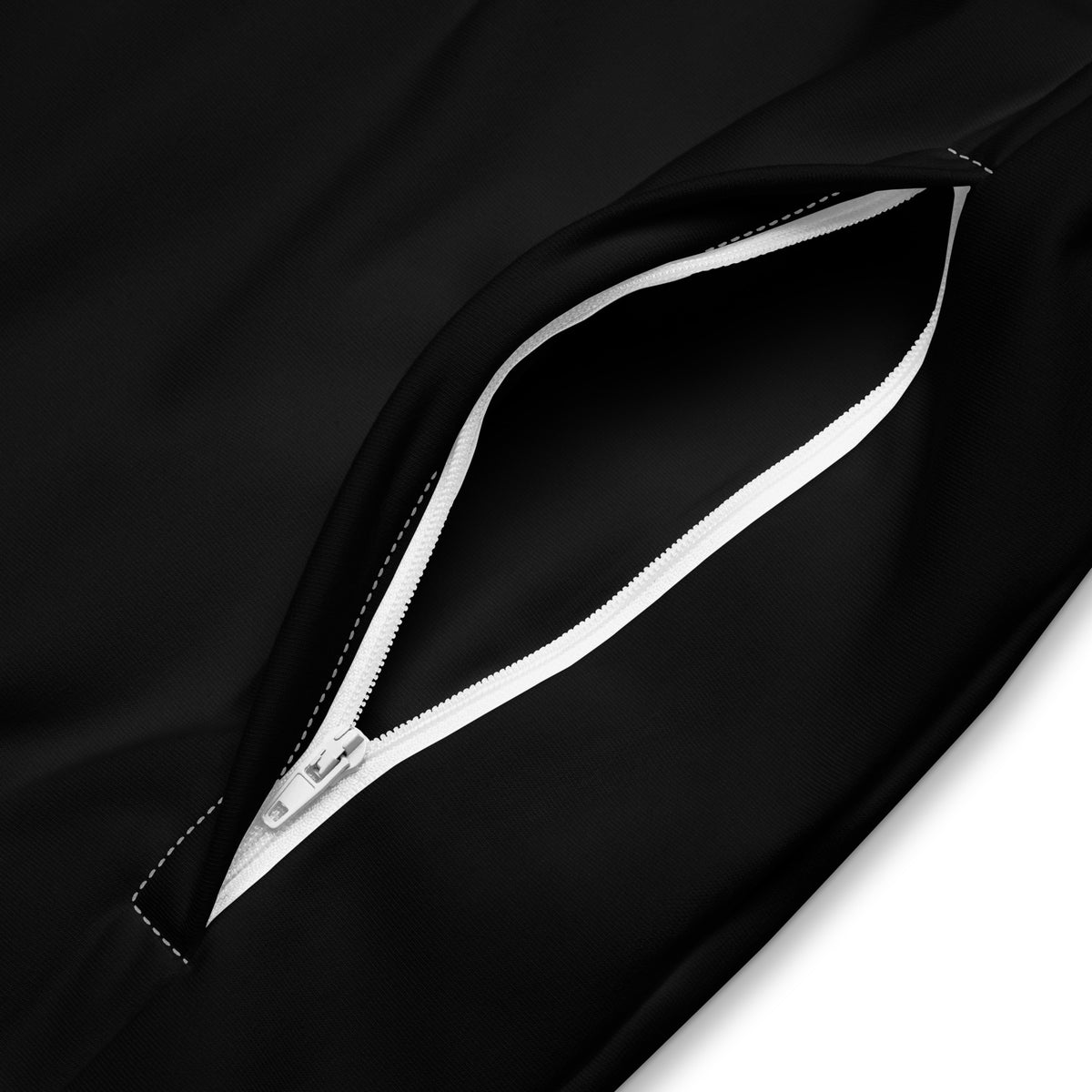 Survêtement Suisse +41 - Noir avec drapeau floqué effet éclaboussure de peinture - vue détaillée - Indicatif Fier