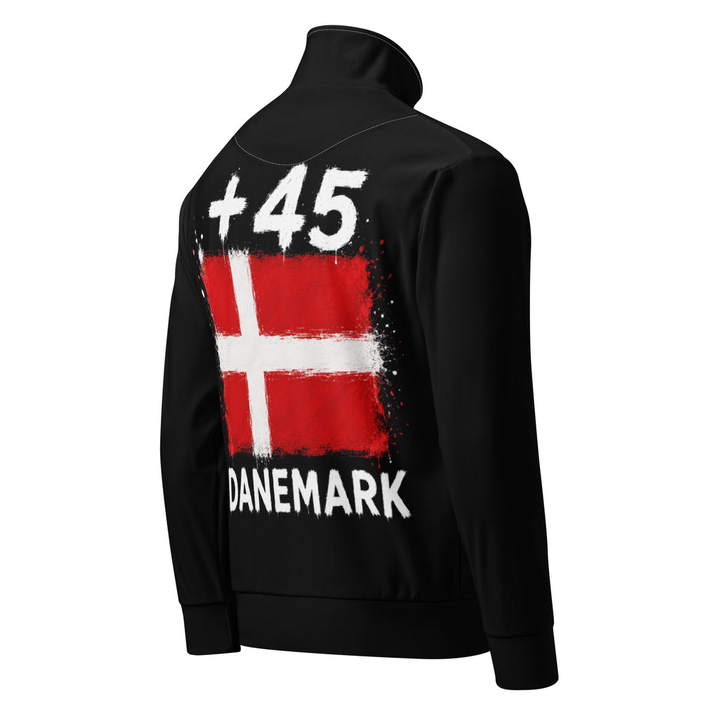 Survêtement Danemark +45 noir - vue de profil