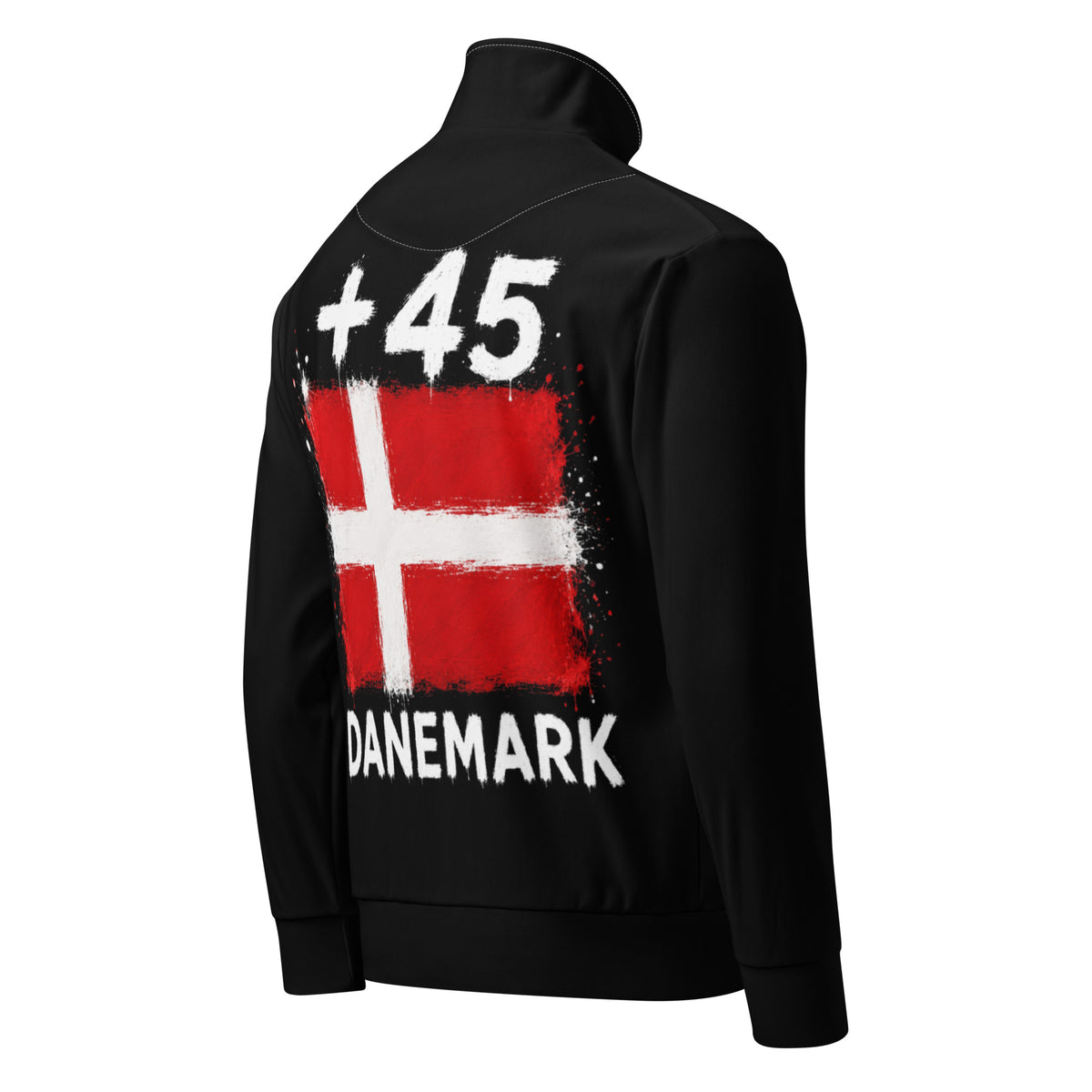 Survêtement Danemark +45 noir - vue de profil
