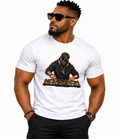 T-shirt Blanc Dj Klassic Ethnik - vue de face - African Generation
