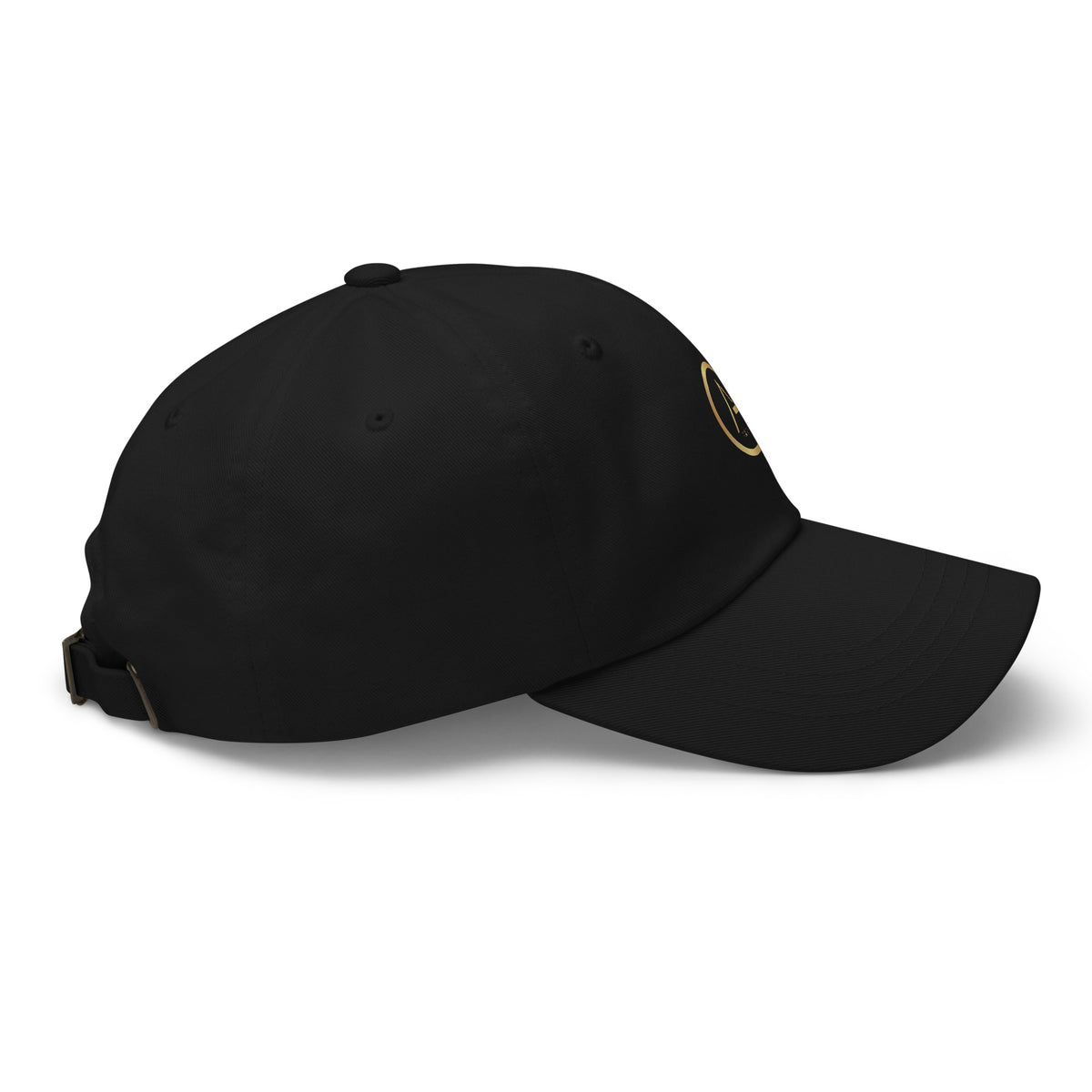 Casquette Noir African Generation — GA dorée - vue de profil droit - African Generation