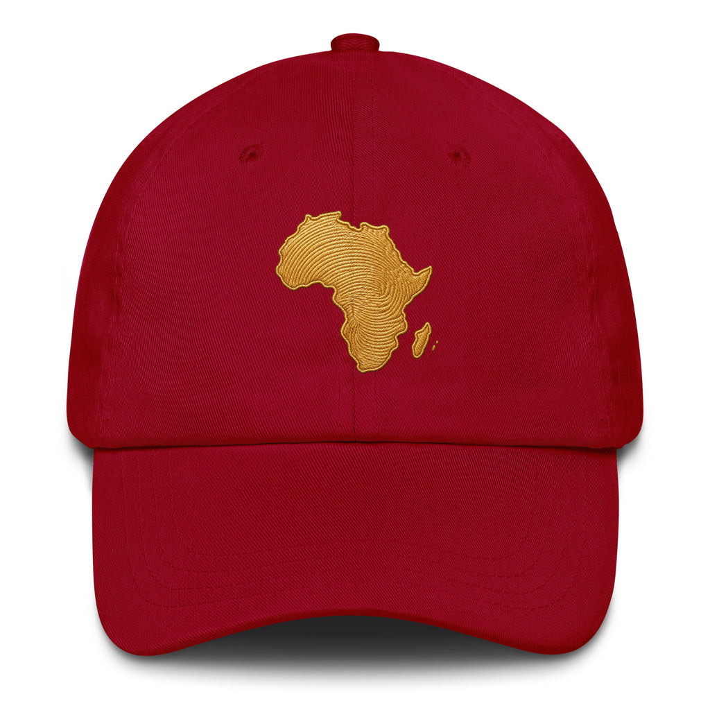 Casquette Rouge Carte Afrique - vue de face - African Generation