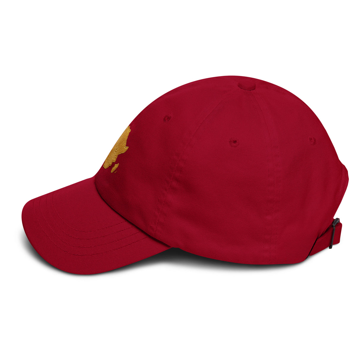 Casquette Rouge Carte Afrique - vue de profil gauche - African Generation
