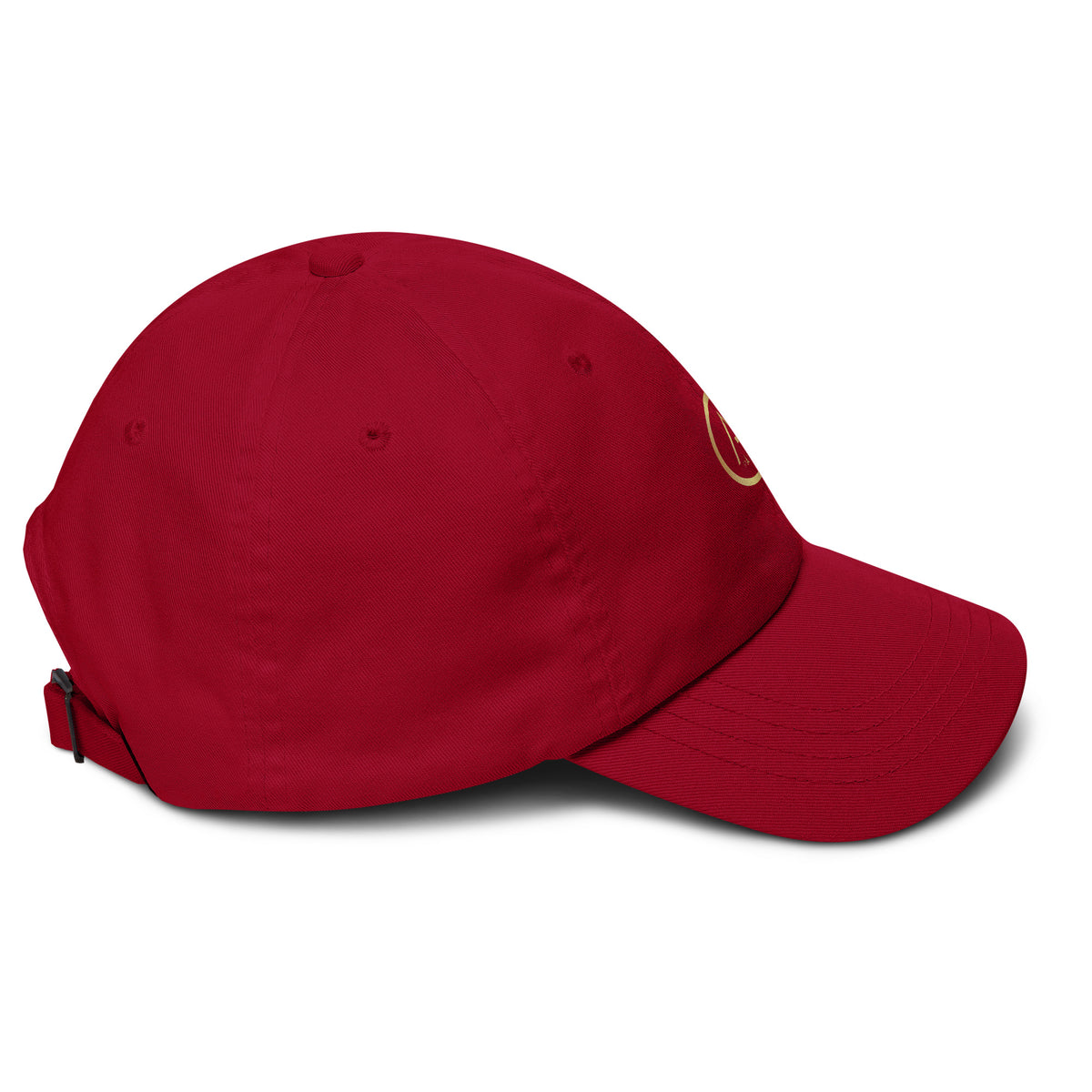 Casquette Rouge African Generation — GA dorée - vue de profil droit - African Generation