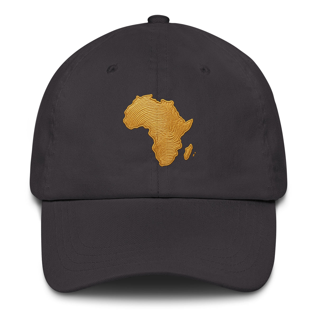 Casquette Grise Carte Afrique - vue de face - African Generation