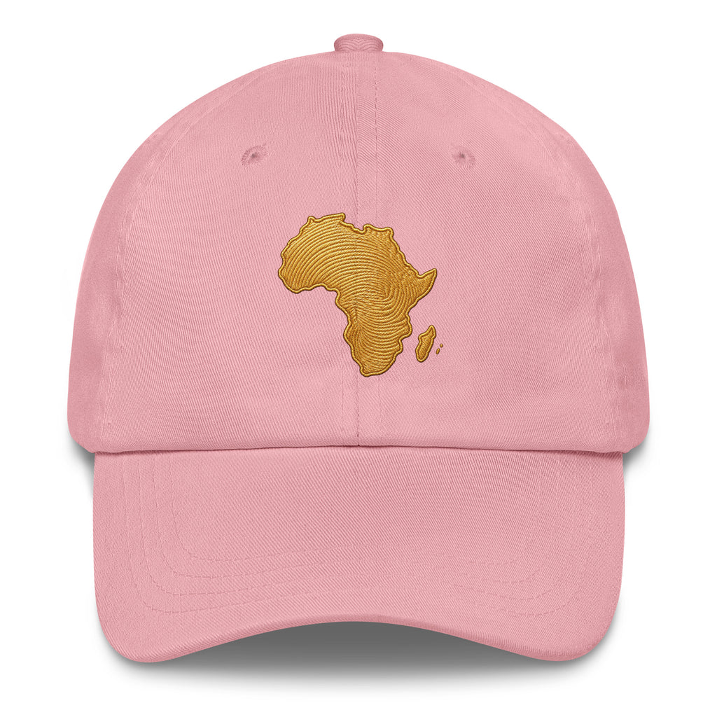 Casquette Rose Carte Afrique - vue de face - African Generation
