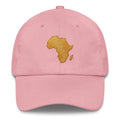 Casquette Rose Carte Afrique - vue de face - African Generation