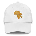 Casquette Blanche Carte Afrique - vue de face - African Generation