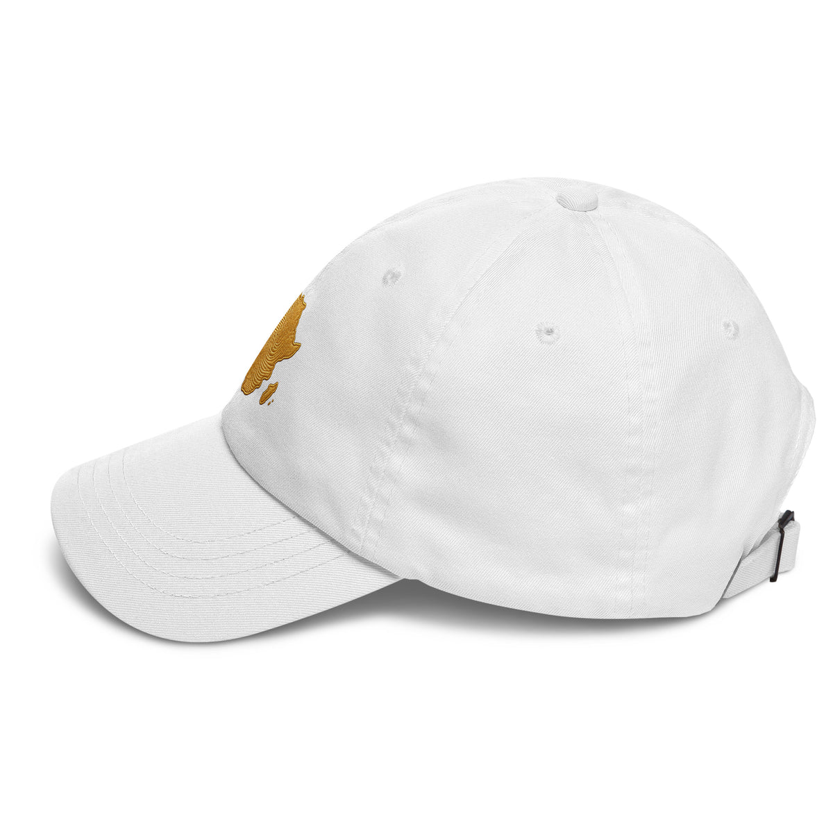 Casquette Blanche Carte Afrique - vue de profil gauche - African Generation