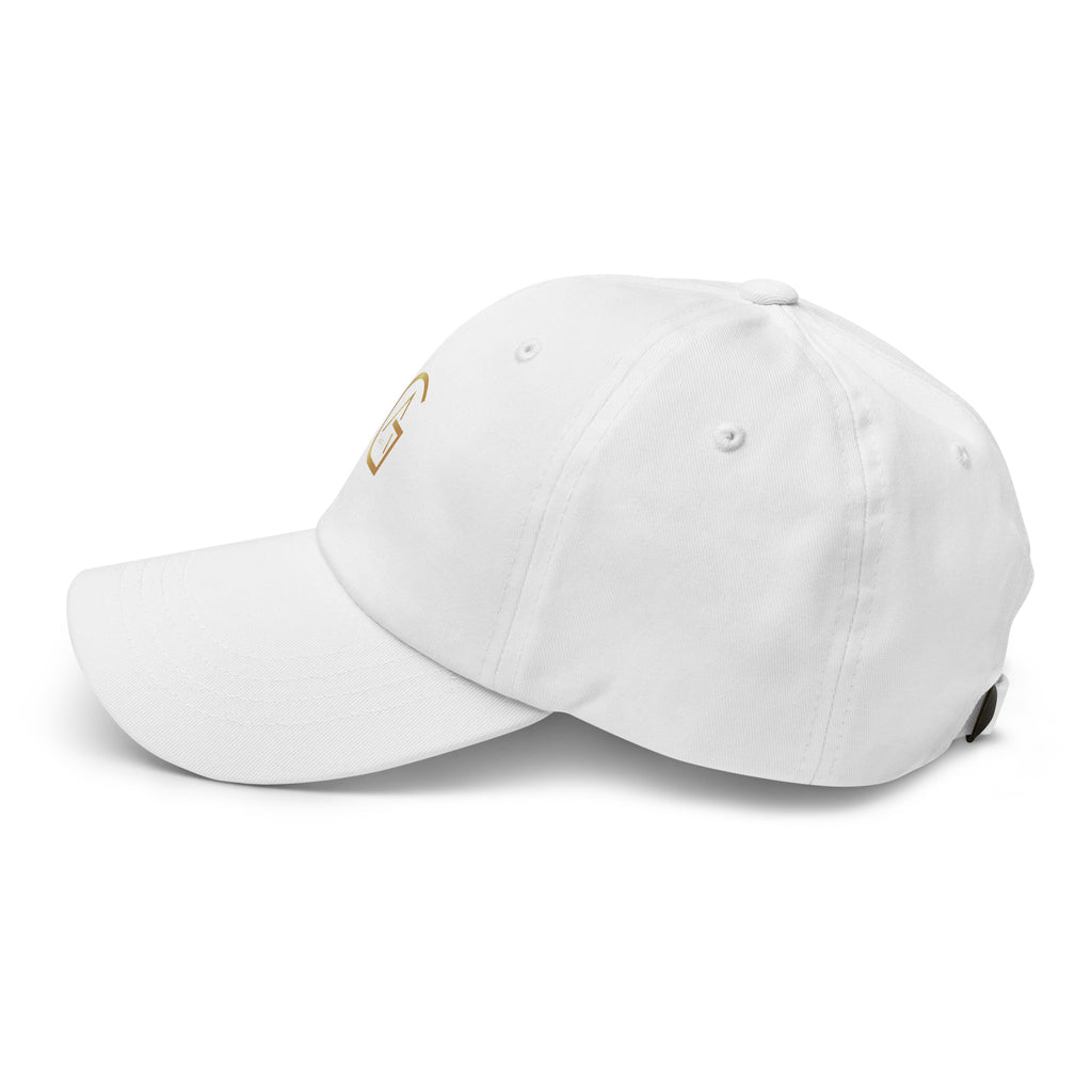 Casquette Blanc African Generation — GA dorée - vue de profil gauche - African Generation