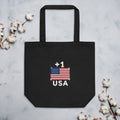 Tote Bag USA +1 avec logo drapeau américain