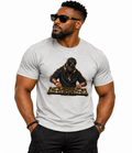 T-shirt Gris Dj Klassic Ethnik - vue de face - African Generation