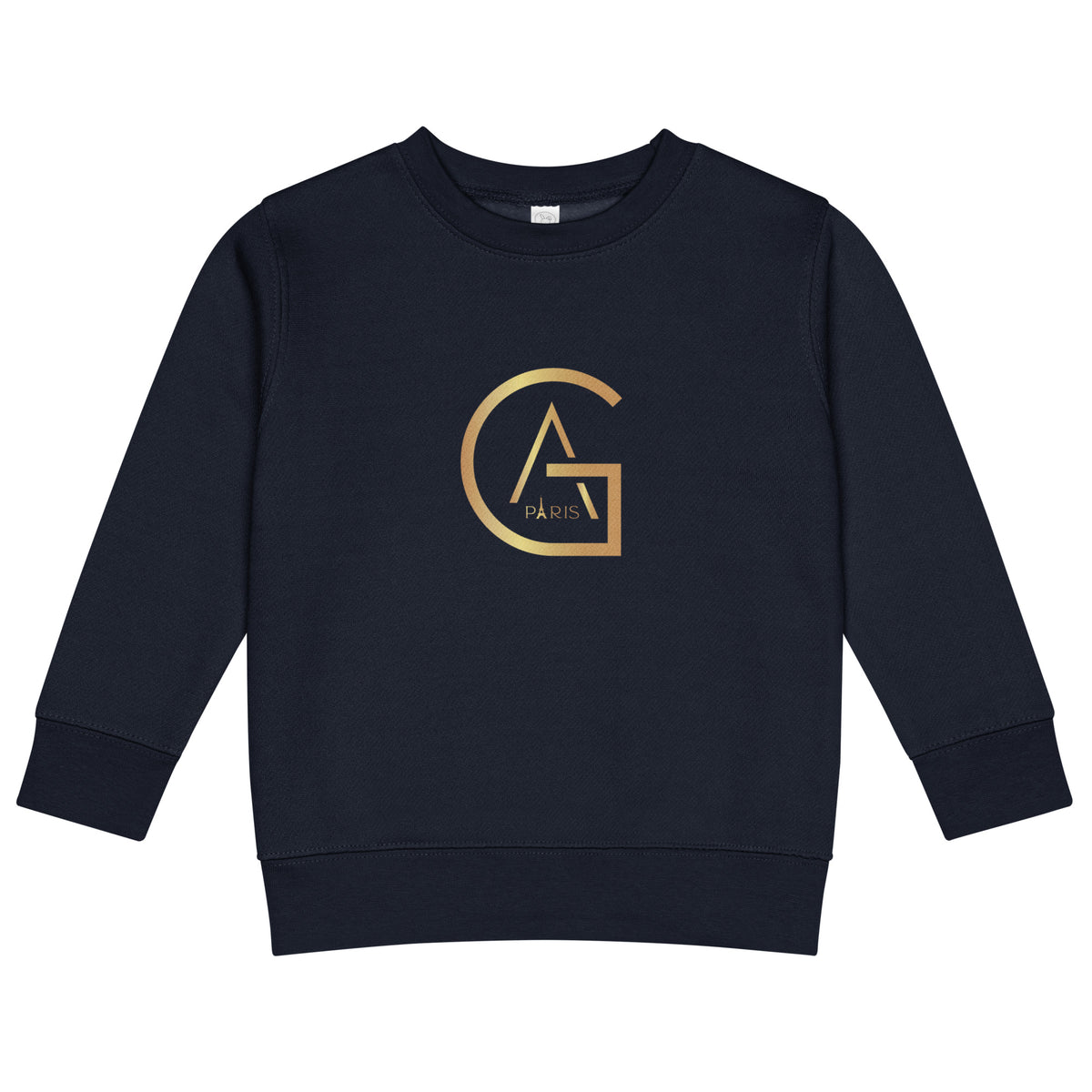 Sweat Enfant Marine African Generation - Logo GA doré - vue de face - African Generation