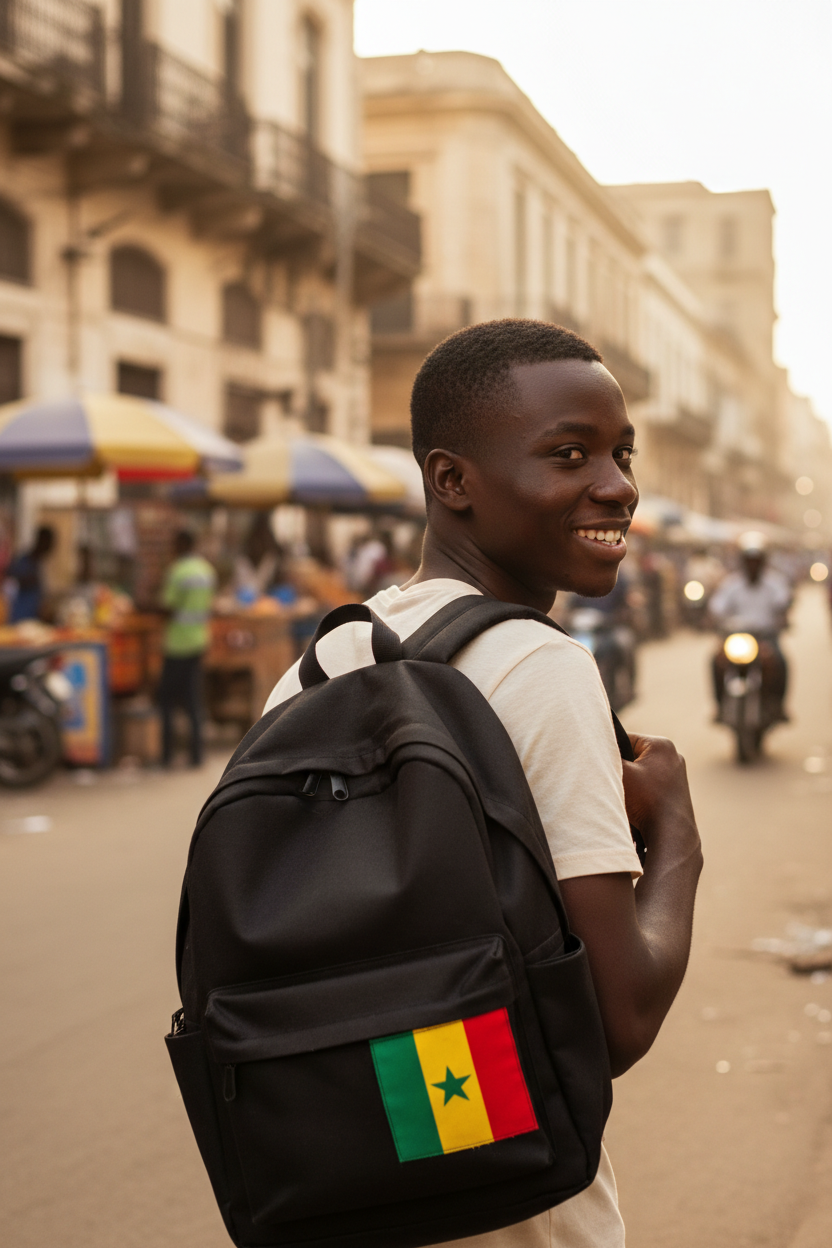 Sac à Dos Sénégal +221 - Noir