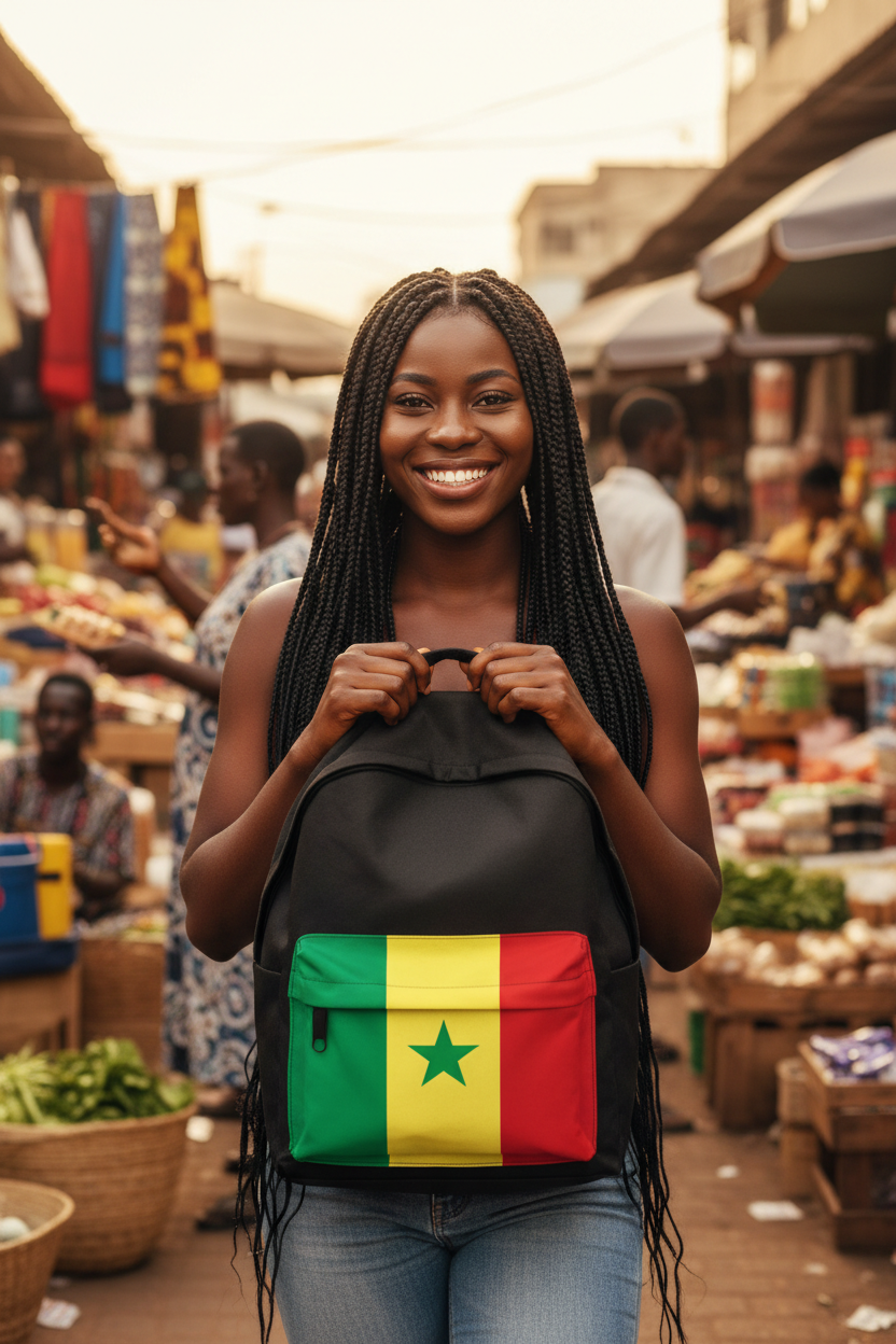 Sac à Dos Sénégal +221 - Noir