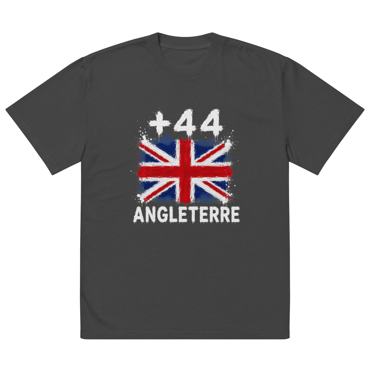 T-shirt Oversize Angleterre +44 - Indicatif Fier