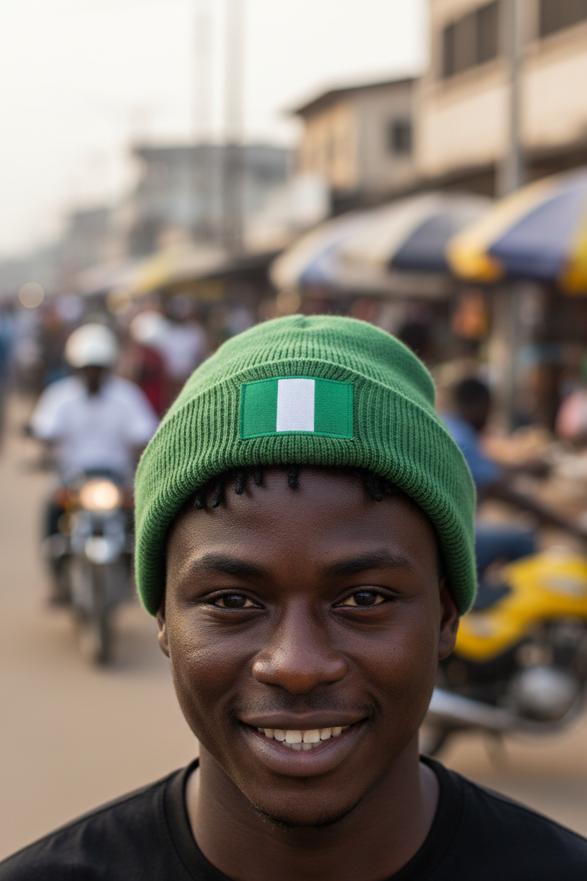 Bonnet Nigeria +234 - Noir
