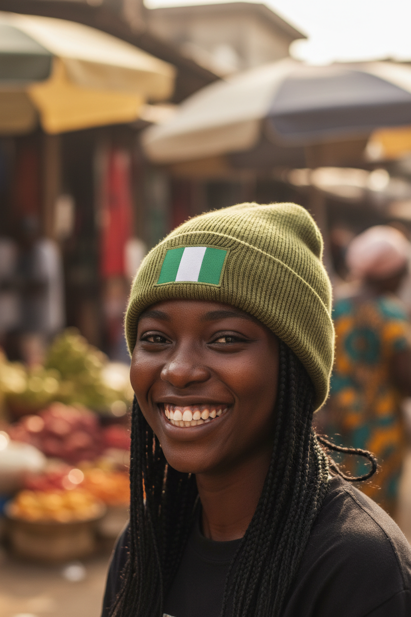 Bonnet Nigeria +234 - Noir
