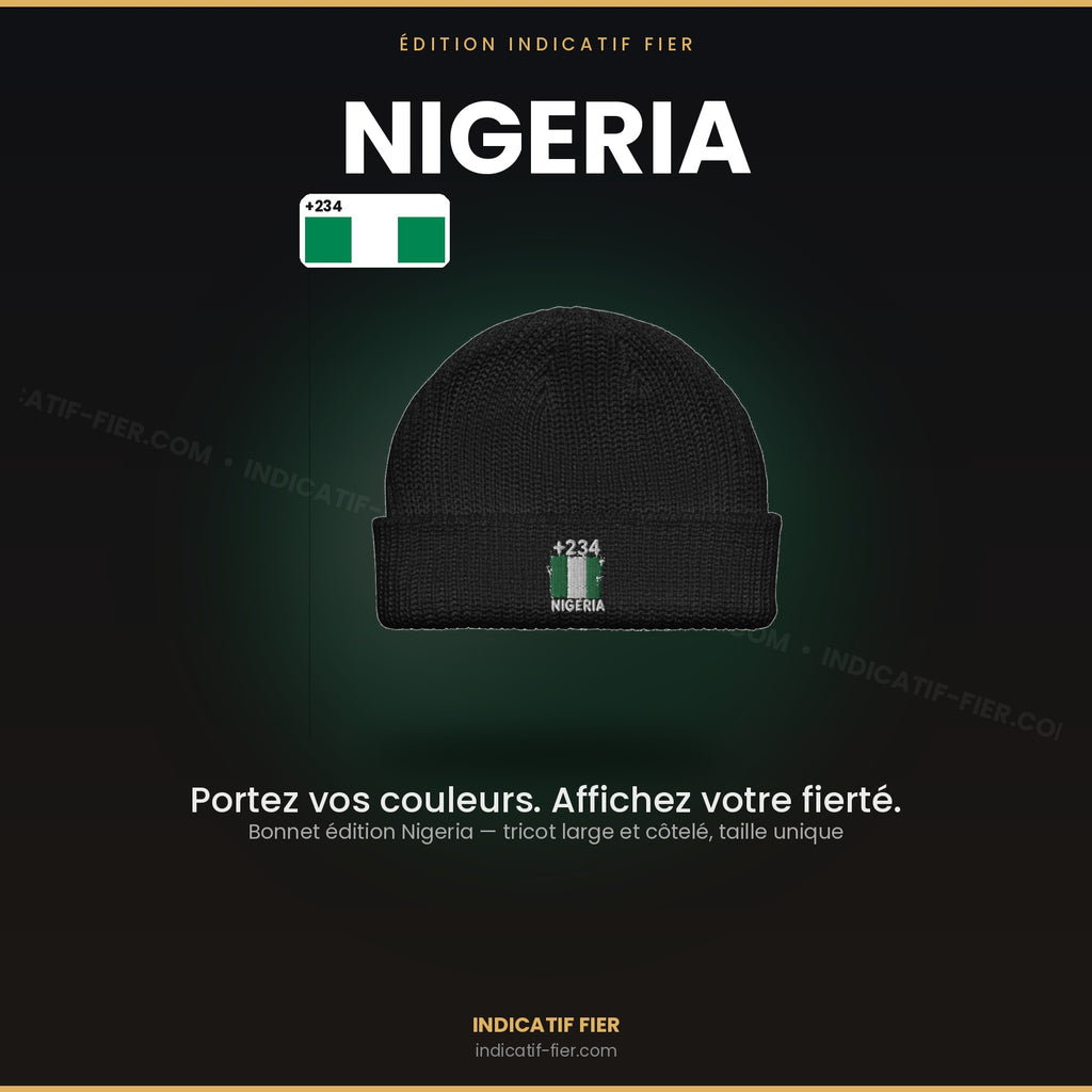 Bonnet Nigeria +234 - Noir
