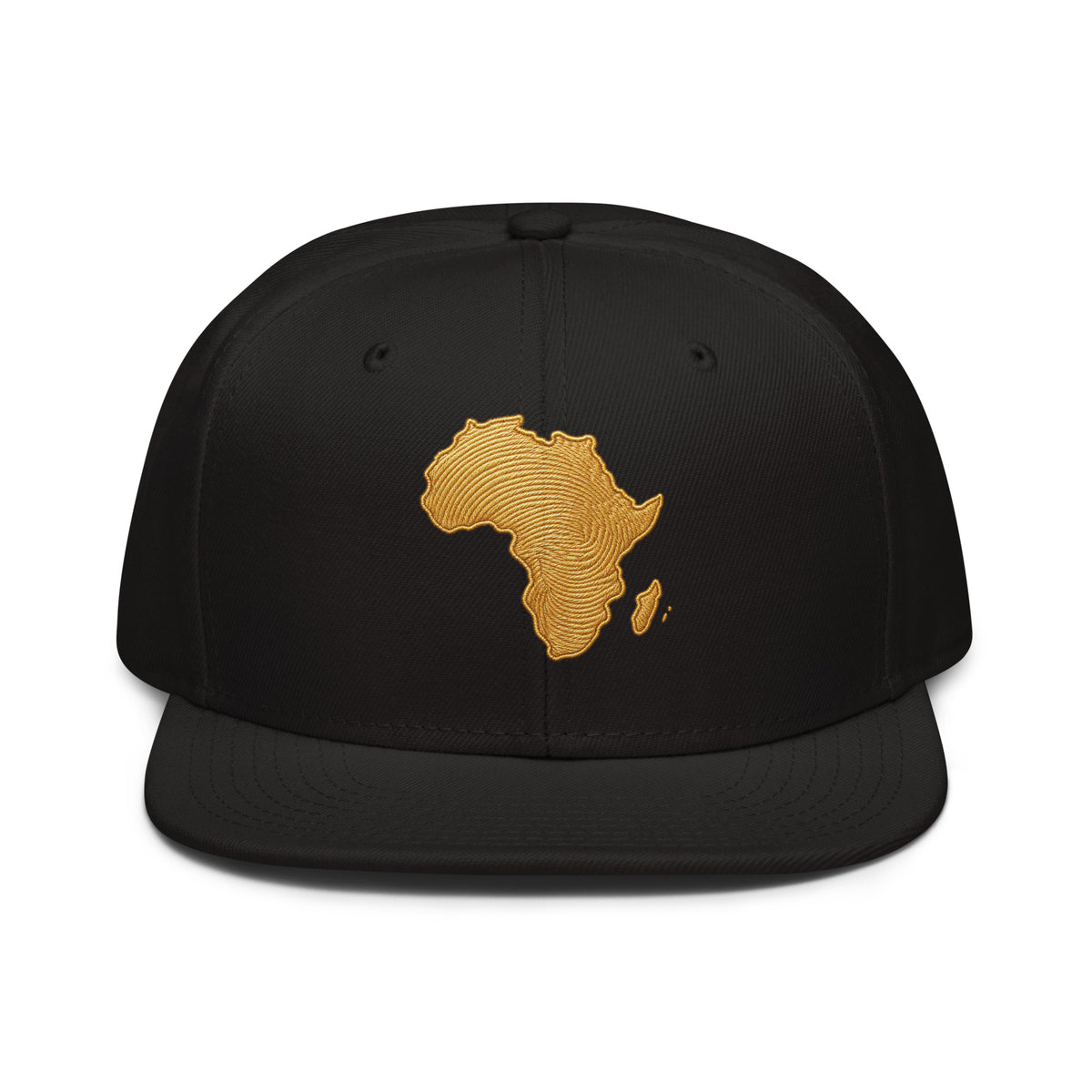 Snapback Noir Carte Afrique - vue de face - African Generation