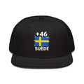 Snapback Suède +46 - Noir avec drapeau suédois