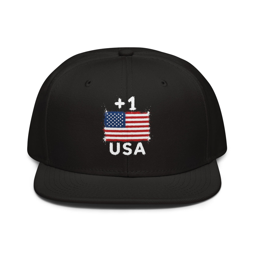 Snapback USA +1 avec logo drapeau américain