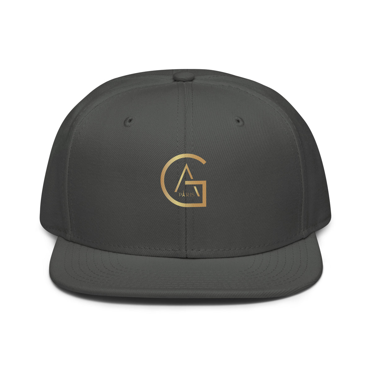 Snapback Gris Chiné African Generation — GA dorée - vue de face - African Generation
