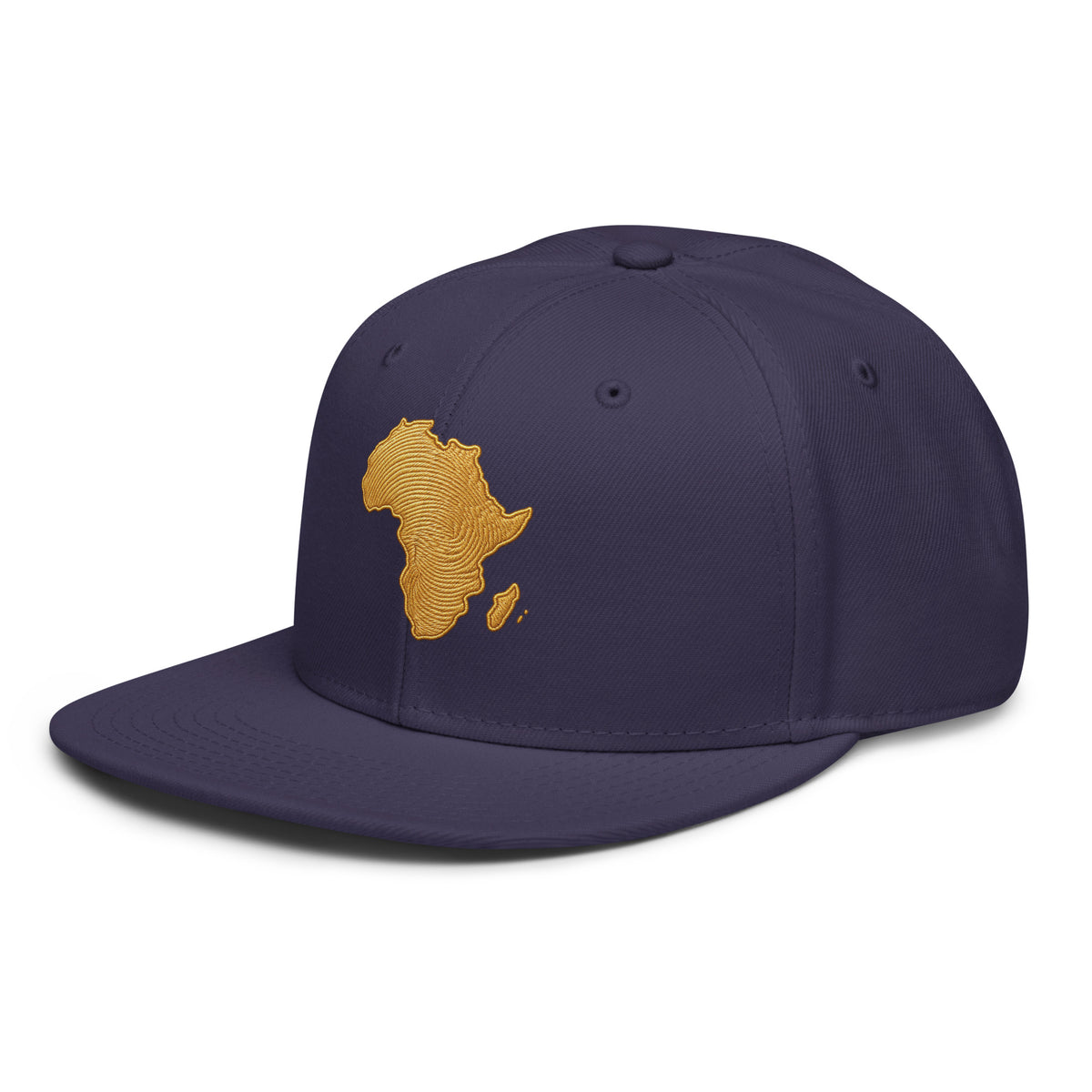 Snapback Marine Carte Afrique - vue de trois-quarts gauche - African Generation