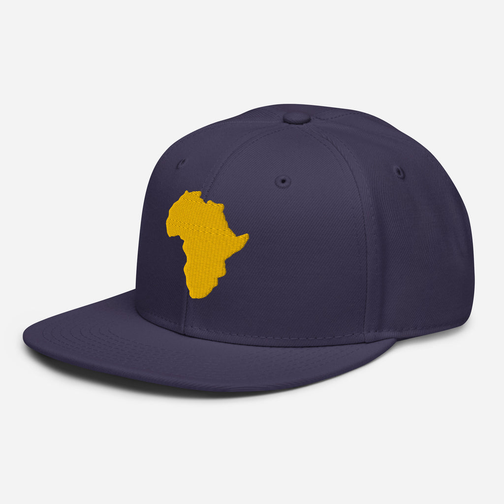 Snapback Marine Broderie GA - vue de trois-quarts gauche - African Generation