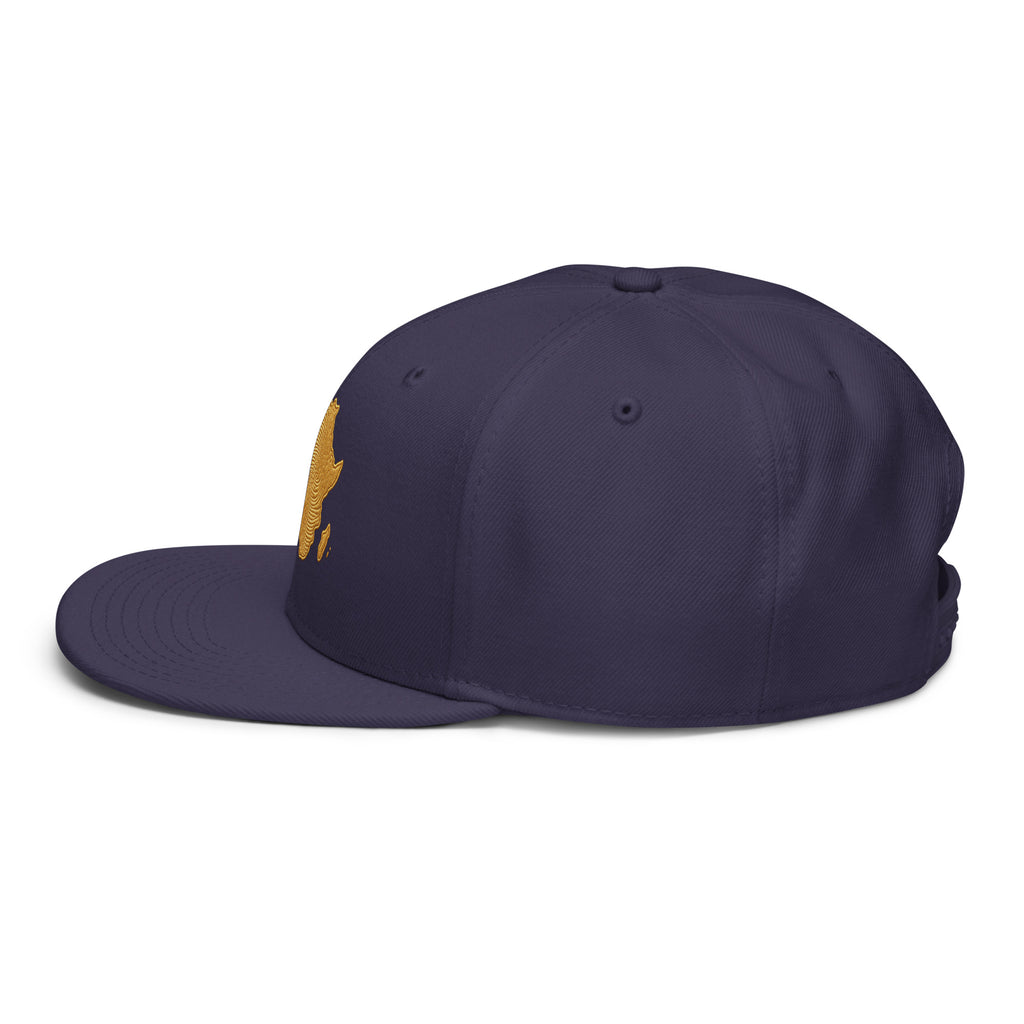 Snapback Marine Carte Afrique - vue de profil gauche - African Generation