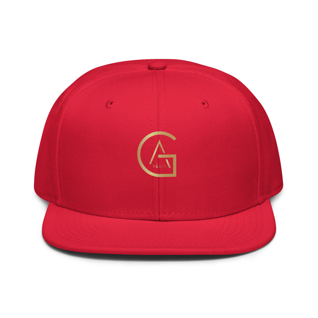 Snapback Rouge African Generation — GA dorée - vue de face - African Generation