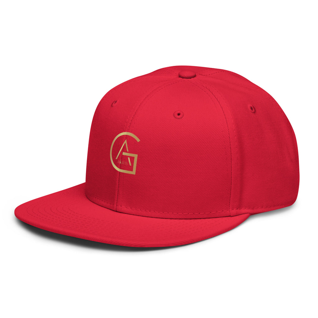 Snapback Rouge African Generation — GA dorée - vue de trois-quarts gauche - African Generation